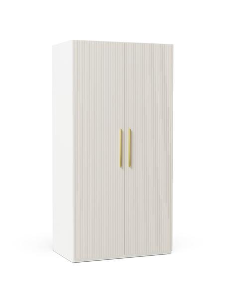 Modulárna šatníková skriňa s otočnými dverami Simone, šírka 100 cm, niekoľko variantov, Drevo, béžová, Classic, Š 100 x V 200 cm