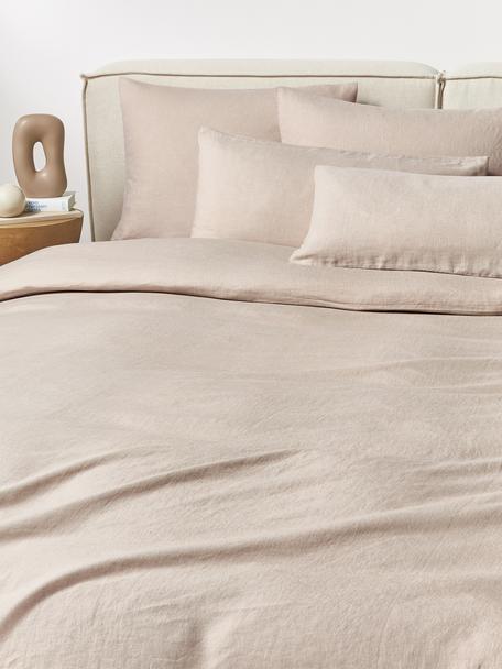 Funda nórdica de lino lavado Airy, 100% lino
Densidad de hilo 110 TC, calidad estándar

Las prendas de lino tienen una buena capacidad de transpirabilidad, además su alta resistencia a la abrasión hace que el lino sea muy duradero. El lino es un material refrescante, absorbe la humedad intercambiandola con el ambiente, se seca muy rápido y tiene un agradable efecto refrescante para las noches de verano. 

El material utilizado para este producto ha sido probado contra sustancias nocivas y está certificado según el STANDARD 100 por OEKO-TEX®, 15.HIN.65948, HOHENSTEIN HTTI., Gris pardo, Cama 90 cm (155 x 220 cm)