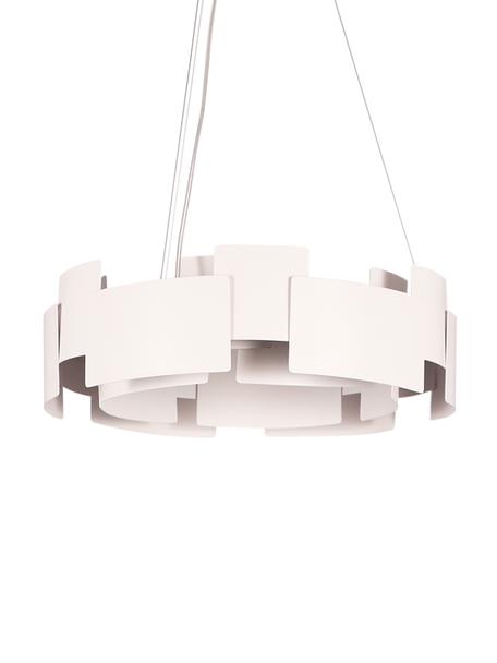Lampa wisząca LED Torino, Biały, transparentny, Ø 46 x W 50 cm