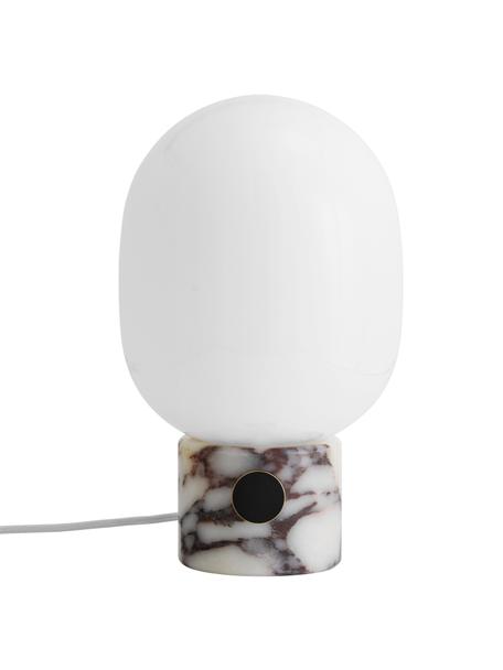 Stmívatelná stolní lampa s USB portem JWDA, Šedá, mramorová, Ø 19 cm, V 32 cm