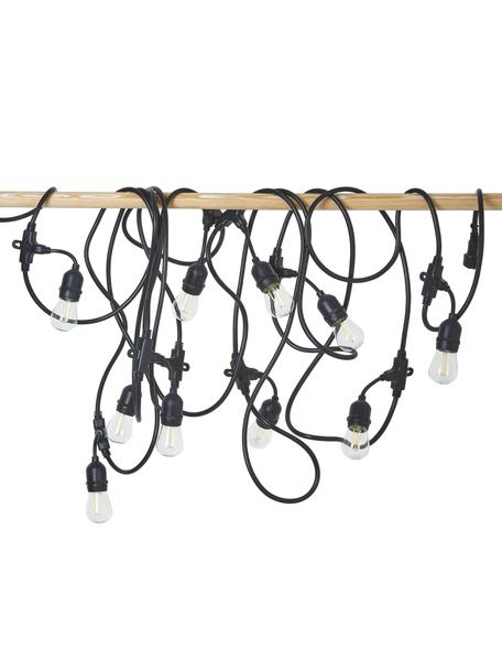 Guirnalda de luces LED para exterior Joy, 1000 cm, 10 luces, Casquillo: polietileno, Cable: polietileno, Negro, L 1000 cm