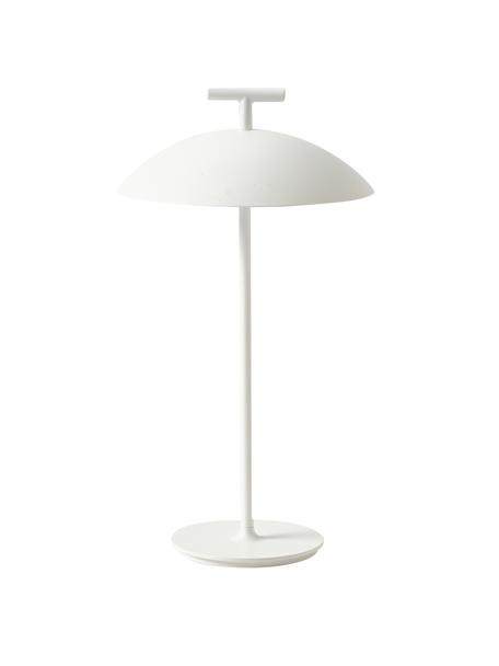 Lámpara de mesa LED regulable Mini Geen-A, portátil, Metal con pintura en polvo, Blanco, Ø 20 x Al 36 cm