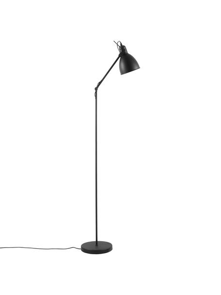 Leselampe Ethan im Industrial-Style, Lampenschirm: Metall, pulverbeschichtet, Schwarz, Ø 15 x H 137 cm