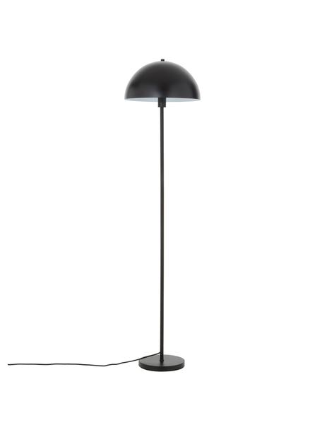 Vloerlamp Matilda in zwart, Lampenkap: gepoedercoat metaal, Lampvoet: gepoedercoat metaal, Zwart, Ø 40 x H 164 cm