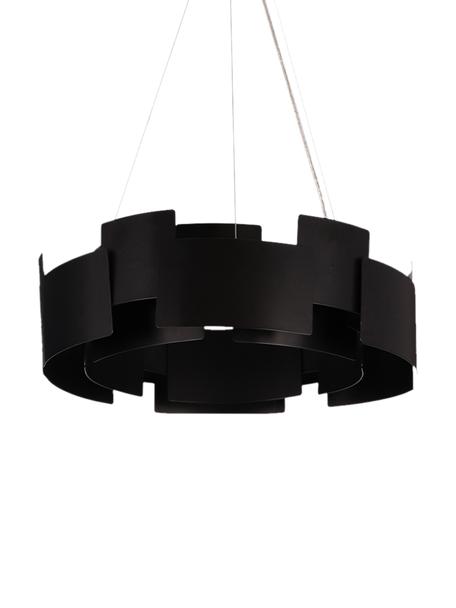 Lampa wisząca LED Torino, Czarny, transparentny, Ø 46 x W 50 cm