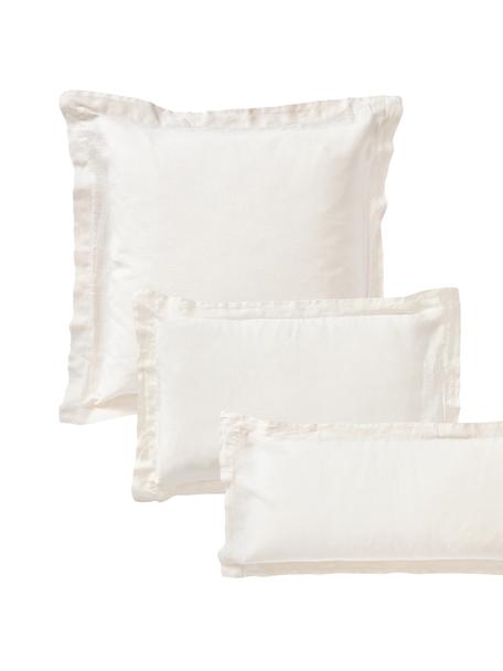 Funda de almohada de lino lavado Pure, 100% lino
Densidad de hilo 110 TC, calidad estándar

El material utilizado para este producto ha sido probado contra sustancias nocivas y está certificado según el STANDARD 100 by OEKO-TEX®, 15.HIN.65948, HOHENSTEIN HTTI., Off White, An 45 x L 110 cm