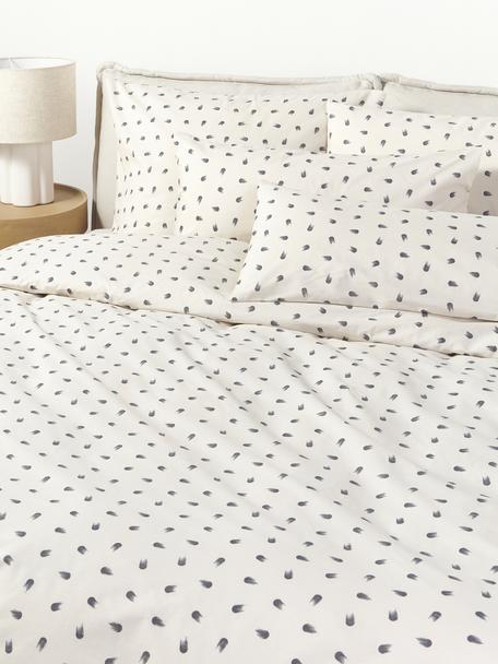 Copripiumino in cotone fantasia a pois Amma, Beige, Larg. 200 x Lung. 200 cm