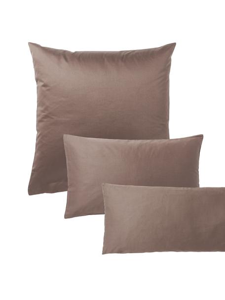 Baumwollsatin-Kissenbezug Comfort, Webart: Satin Fadendichte 250 TC,, Braun, B 40 x L 80 cm