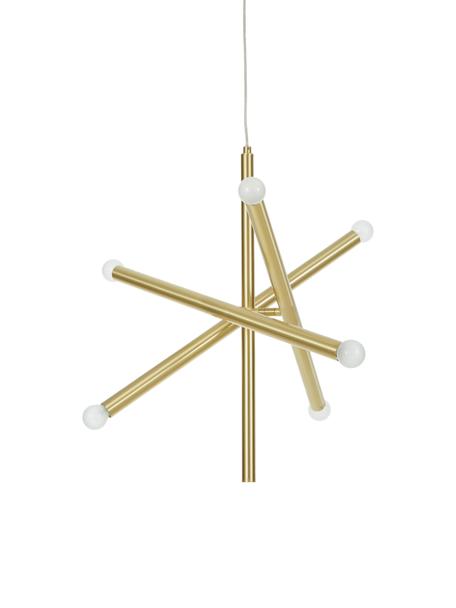 Lampada a sospensione di design Sticks, Baldacchino: metallo spazzolato, Ottonato, Ø 60