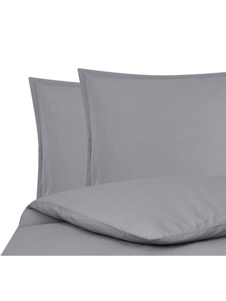 Biancheria da letto in lino Nature, 52% lino, 48% cotone
Con effetto stonewash per una sensazione morbida al tatto, Grigio scuro, 255 x 200 cm + 2 federe 50 x 80 cm
