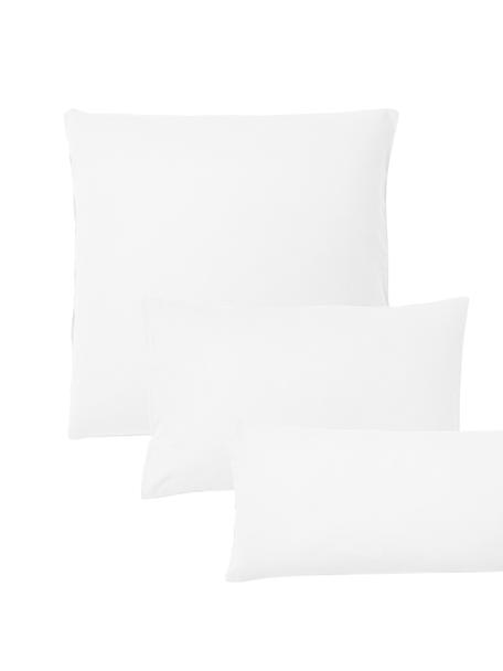 Flanellen kussenhoes Biba van katoen in wit, Weeftechniek: flanel Flanel is een knuf, Wit, B 60 x L 70 cm