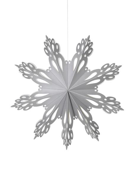 Závěsná dekorace Snowflake, Papír, Stříbrná, Ø 46 cm