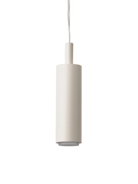 Lámpara de techo de metal Jari, Pantalla: metal con pintura en polv, Anclaje: metal con pintura en polv, Cable: cubierto en tela, Beige, Ø 10 x Al 40 cm