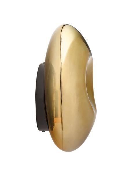 Ručne fúkaná nástenná lampa Mabell, Odtiene zlatej, Š 28 x H 13 cm
