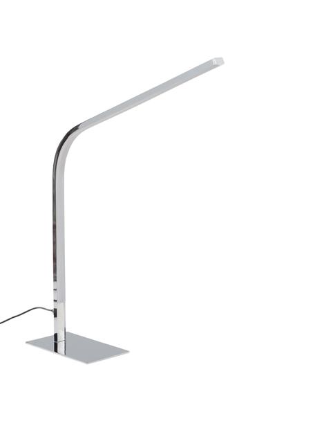 Lampada grande da tavolo dimmerabile a LED Straw, Lampada: metallo cromato, Argentato, Larg. 10 x Alt. 51 cm
