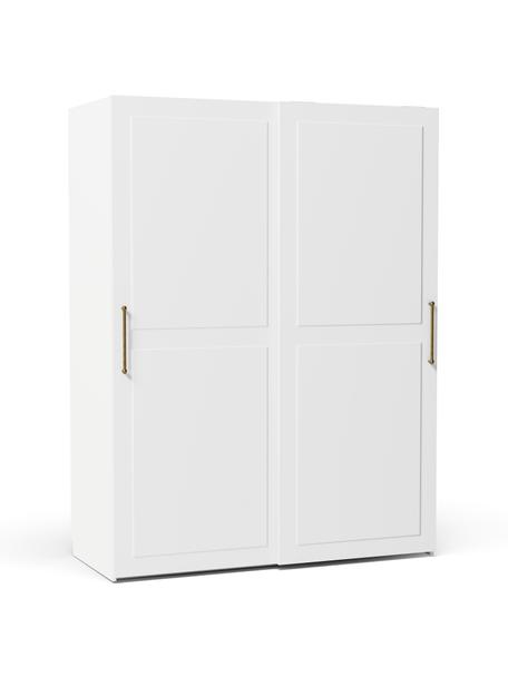 Modularer Schwebetürenschrank Charlotte, 150 cm Breite, mehrere Varianten, Korpus: Spanplatte, FSC-zertifizi, Weiß, Basic Interior, B 150 x H 200 cm