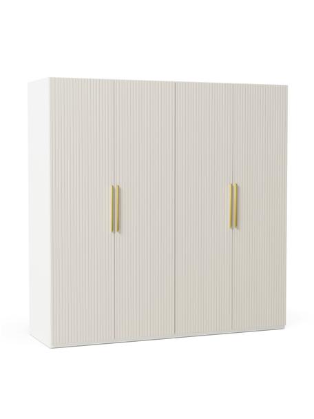 Modulární skříň s otočnými dveřmi Simone, šířka 200 cm, více variant, Dřevo, béžová, Interiér Premium, Š 200 x V 236 cm