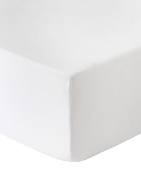 Spannbettlaken Biba, Flanell, Webart: Flanell Flanell ist ein k, Weiß, B 140 x L 200 cm, H 25 cm