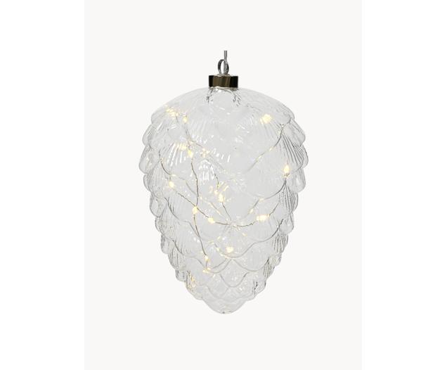 Boule de Noël LED en forme de pomme de pin Cristal  Westwing