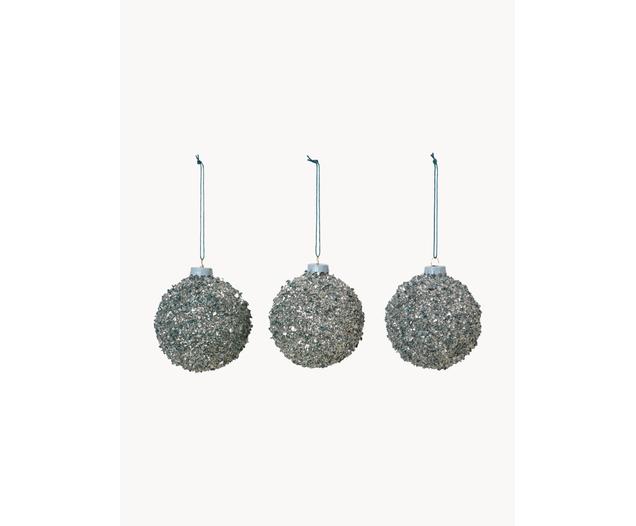 Kerstballen Glitter, 3 stuks Westwing