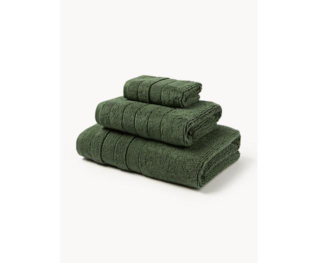 Lot De 4 Serviettes De Bain 30x50 + 4 Serviettes De Bain50x90 + 2 Draps De Bain 70x130 Cm 100 Coton Celadon