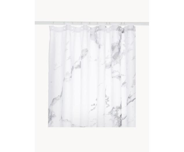Douchegordijn Marble met marmer print Westwing