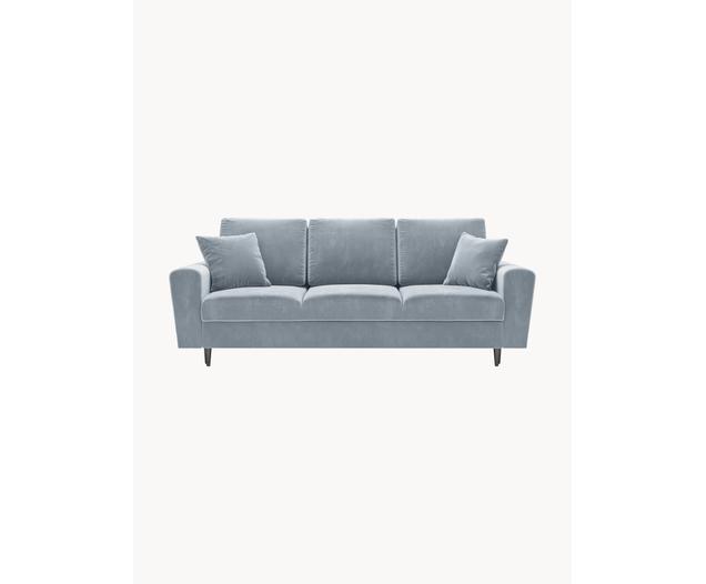 Sofá cama de terciopelo Moghan (3 plazas), con espacio de