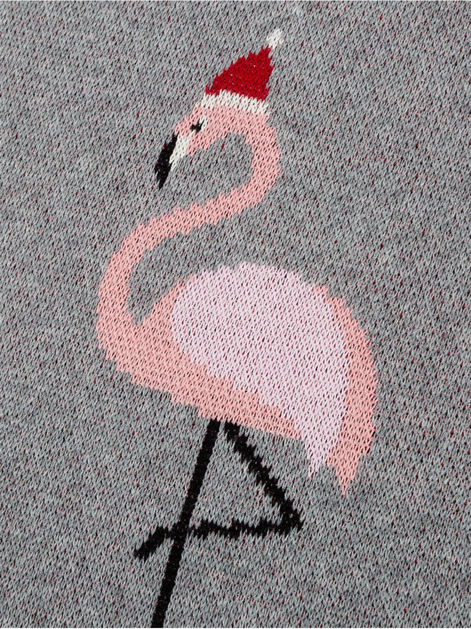 Handtuchhalter Flamingo Strick Wendeplaid Flamingo