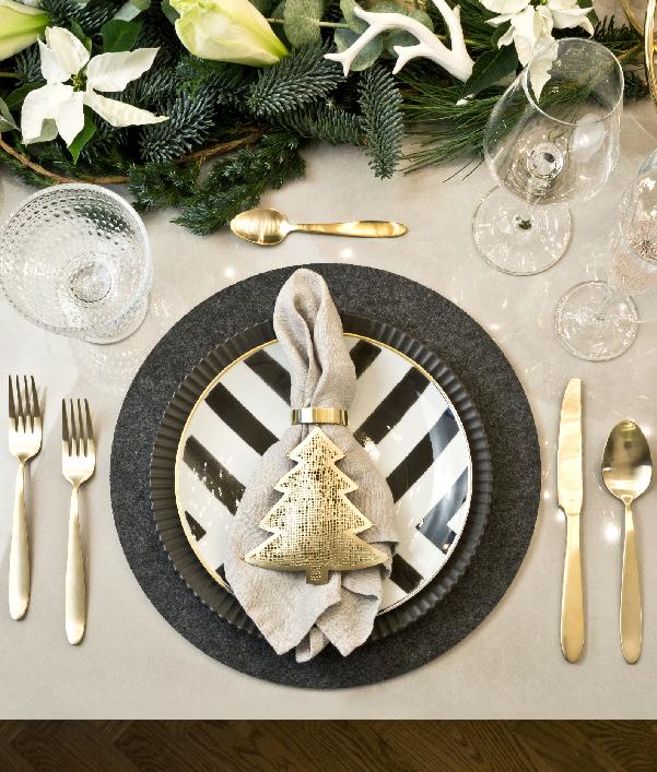 Kersttafel decoratie