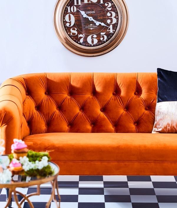 Retro en vintage bank