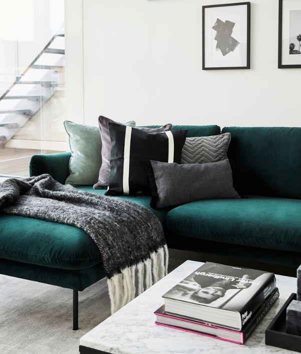 Muebles y decoración en verde