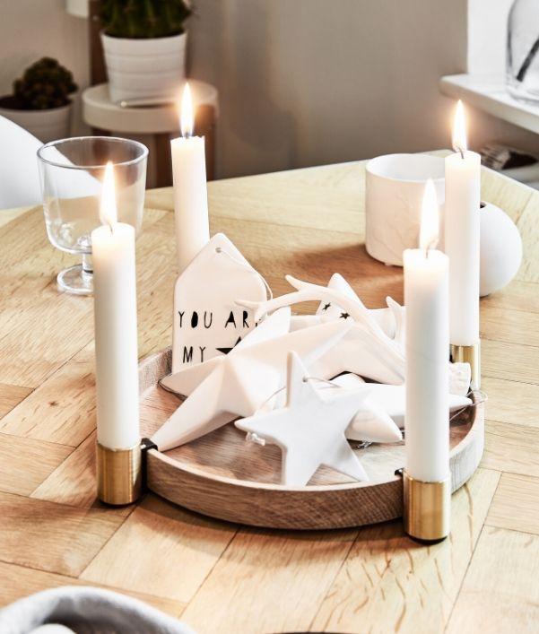Set de velas y portavelas