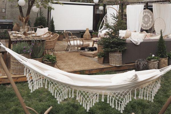 hamacas en jardin