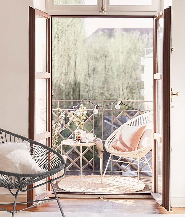 Kleinen Balkon einrichten