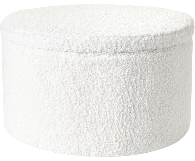 XL teddy poef Alida met opbergruimte Westwing