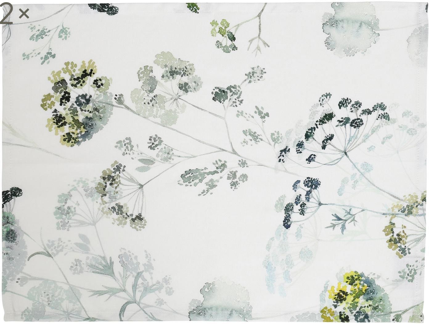 Tischsets Herbier Mit Aquarell Print 2 Stuck Westwingnow