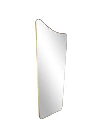 Specchio da parete Goldie, Cornice: metallo verniciato a polv, Retro: pannello di fibra a media, Superficie dello specchio: lastra di vetro, Dorato, Larg. 70 x Alt. 140 cm