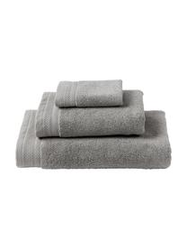 Komplet ręczników z bawełny organicznej Premium, 3 elem., Ciemny szary, Komplet z różnymi rozmiarami
