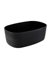 Panera con tapadera de bambú de diseño Box-It, Negro, madera clara, An 35 x Al 12 cm