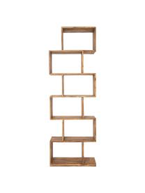 Staande plank Authentico Zick Zack gemaakt van sheesham hout, Massief sheesham hout, Sheesham hout, gelakt, B 60 x H 180 cm