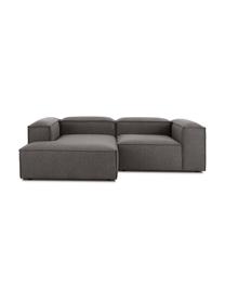 Sofá rinconera modular Lennon, Tapizado: 100% poliéster Alta resis, Estructura: madera de pino maciza, ma, Patas: plástico, Tejido gris antracita, An 238 x F 180 cm, chaise longue derecha