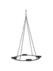 Hängender Advent-Kerzenhalter Jutta, Metall, Schwarz, Ø 40 x H 71 cm