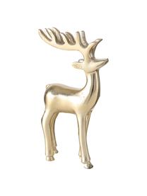 Figuras decorativas ciervos Taisto, 2 uds., Aluminio recubierto, Dorado, Set de diferentes tamaños