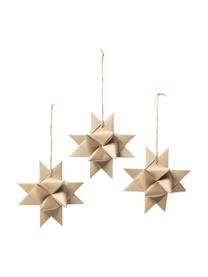 Kerstboomhanger Stars Ø 15 cm, 3 stuks, Beige, Ø 15 cm