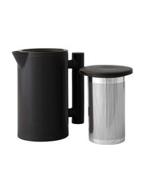 Theepot Yana van keramiek, 1 L, Keramiek, Zwart, Ø 11 x H 19 cm, 1 L