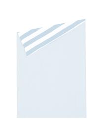 Funda nórdica doble cara de algodón Lorena, Azul claro, blanco crema, Cama 90 cm (150 x 220 cm)
