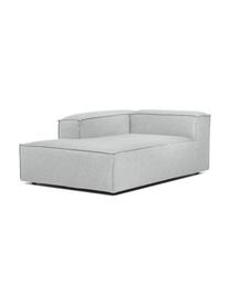 Modulo angolare Lennon, Rivestimento: 100% poliestere Con 115.0, Struttura: legno di pino massiccio, , Piedini: plastica, Tessuto grigio chiaro, Larg. 119 x Prof. 180 cm, chaise-longue a sinistra
