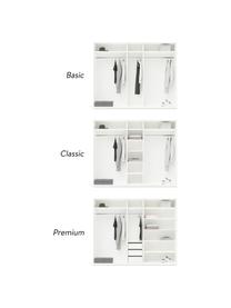 Armoire modulaire blanche Leon, largeur 250 cm, plusieurs variantes, Blanc, Basic Interior, hauteur 200 cm