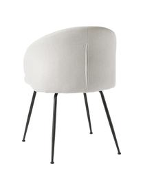 Čalúnená stolička Luisa, 2 ks, Béžová, čierna, Š 59 x H 58 cm