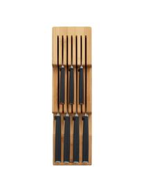 Organizador de cuchillos de bambú DrawerStore, Bambú, Marrón, An 12 x Al 8 cm